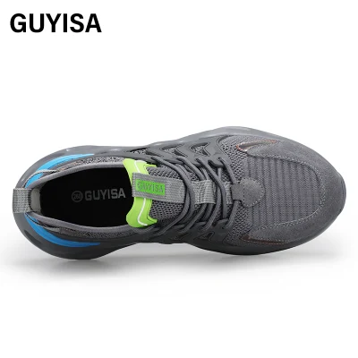 Guyisa ブランド プロフェッショナル保護軽量ゴムプラスチックソール通気性アッパースチールつま先メンズ Guyisa 安全靴